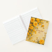 Yellow Roses Floral Spiral-bound Journal Botanical ノートブック (内部)