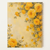 Yellow Roses Floral Spiral-Bound Planner Spring プランナー手帳 (裏面)