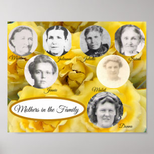 Yellow RosesMothers in the Family Photoポスター ポスター