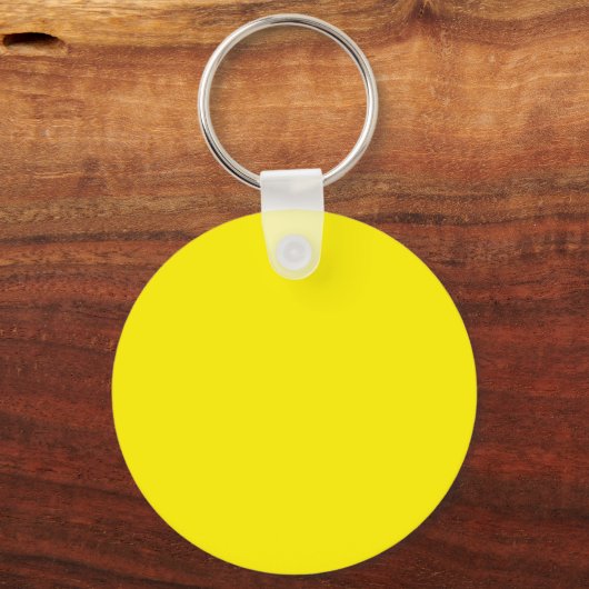 yellow round keychain キーホルダー (裏面)