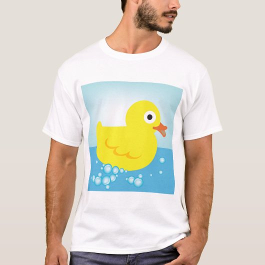 Yellow Rubber Duck Mens T-Shirt Tシャツ (正面)