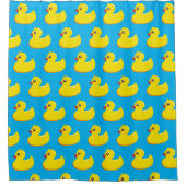yellow rubber duck pattern  シャワーカーテン (正面)