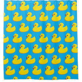 yellow rubber duck pattern  シャワーカーテン
