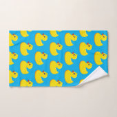 yellow rubber duck pattern  バスタオルセット (ハンドタオル)