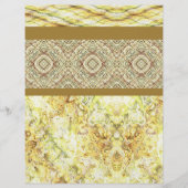 Yellow Sampler Scrapbook Paper 2-Sided Page (正面)