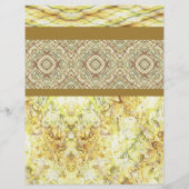 Yellow Sampler Scrapbook Paper 2-Sided Page (裏面)