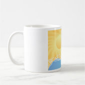 Yellow Sand And Ocean コーヒーマグカップ (左)