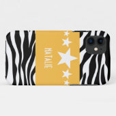 Yellow Sassy Star Zebra BT iPhone 5ケース Case-Mate iPhoneケース (裏面(横))