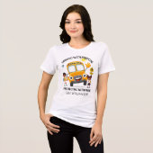 Yellow School Bus Driver トライブレンドＴシャツ (正面全面)
