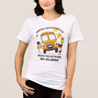 Yellow School Bus Driver トライブレンドＴシャツ