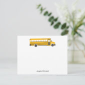 Yellow School Bus Personal Stationery 招待状 (スタンド正面)