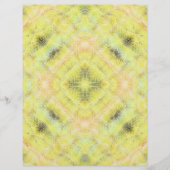 Yellow Serene Gardens Scrapbook Paper 2-Sided Page (正面)