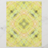 Yellow Serene Gardens Scrapbook Paper 2-Sided Page (裏面)