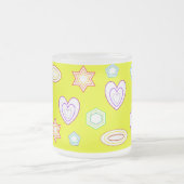 Yellow shapes mug フロストグラスマグカップ (中央)