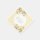 Yellow Silly Goose Baby Shower スタンダードカクテルナプキン (角)