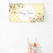 Yellow Silly Goose Welcome Baby Shower 横断幕 (インサイチュ)