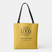 Yellow Simple Business Corporate Logo Promotional トートバッグ (裏面)