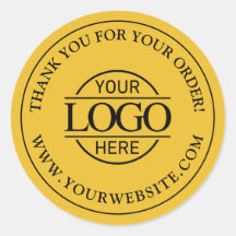 Yellow Simple Custom Busines Logo Promotional