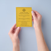 Yellow Simple Elegant Business Logo Promotional チラシ (手)