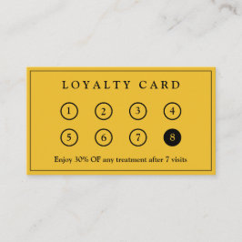 Yellow Simple Elegant Modern Company Business Logo ロイヤリティカード