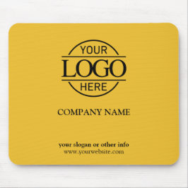 Yellow Simple Modern Custom Company Business Logo マウスパッド