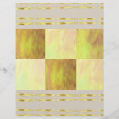 Yellow Skies Tiles Scrapbook Paper 2-Sided Page (正面)