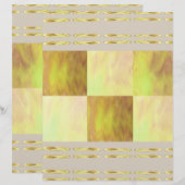 Yellow Skies Tiles Scrapbook Paper 2-Sided Page (正面/裏面)