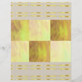 Yellow Skies Tiles Scrapbook Paper 2-Sided Page (裏面)