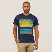 "Yellow Sky Race"の海景画 Tシャツ (正面フル)