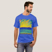 "Yellow Sky Race"の海景画 Tシャツ (正面フル)