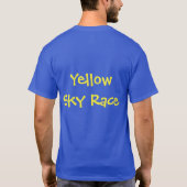 "Yellow Sky Race"の海景画 Tシャツ (裏面)
