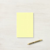 Yellow Small Graph Paper Note Pad (Grids, Squares) ポストイット (デスク上)