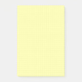 Yellow Small Graph Paper Note Pad (Grids, Squares) ポストイット (正面)