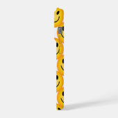 Yellow Smiley Emoji Happy Face Phone Case iPhoneケース (左側面)