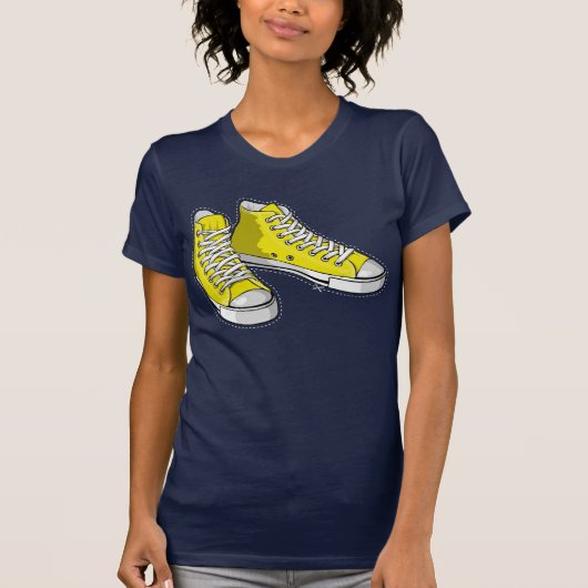 Yellow sneakers tシャツ (正面)