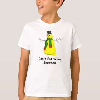 Yellow Snowman Tシャツ