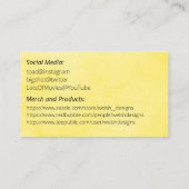 Yellow Social calling card-Disc Golf 名刺 (裏面)