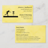 Yellow Social calling card-Disc Golf 名刺 (正面/裏面)