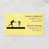 Yellow Social calling card-Disc Golf 名刺 (正面)