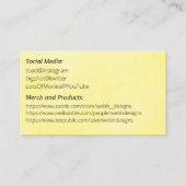 Yellow Social calling card-whale 名刺 (裏面)