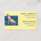 Yellow Social calling card-whale 名刺 (正面)