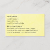 Yellow Social introduction calling card-tractor 名刺 (裏面)