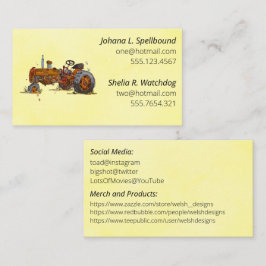 Yellow Social introduction calling card-tractor 名刺