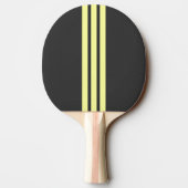 Yellow Sport Stripe Ping Pong Paddle 卓球ラケット (裏面)