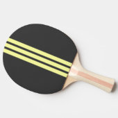 Yellow Sport Stripe Ping Pong Paddle 卓球ラケット (横)