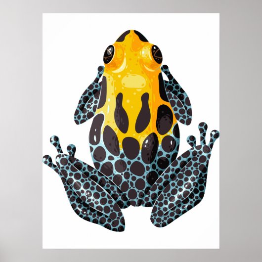 Yellow Spotted Frog Digital Print | Wall Print ポスター (正面)