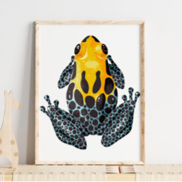 Yellow Spotted Frog Digital Print | Wall Print ポスター