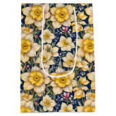 Yellow Spring Daffodils ミディアムペーパーバッグ (裏面)