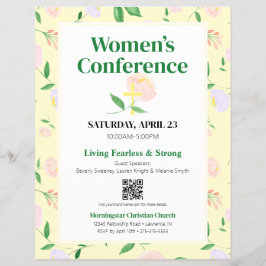 Yellow Spring Floral Women's Conference チラシ