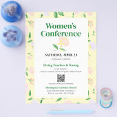 Yellow Spring Floral Women's Conference チラシ (シングル)